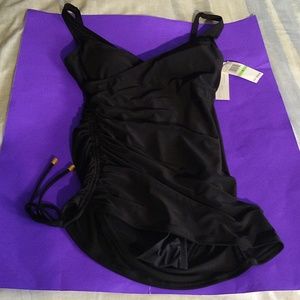 BNWT women's Beyond control black bathing suit/ dress size 8